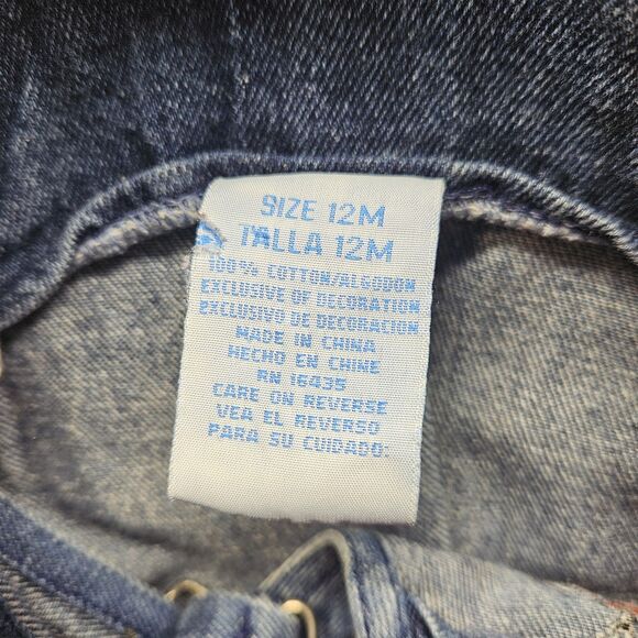 Vintage Girl Clifford Overall Pants Size 12 Months Big Red Dog - Picture 6 of 7